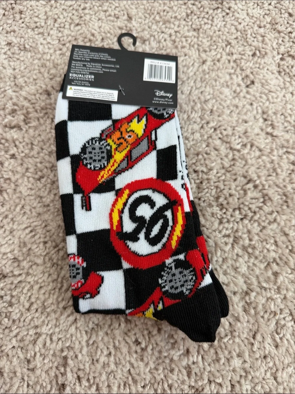 NWT Disney Pixar Crew Socks size 9-13